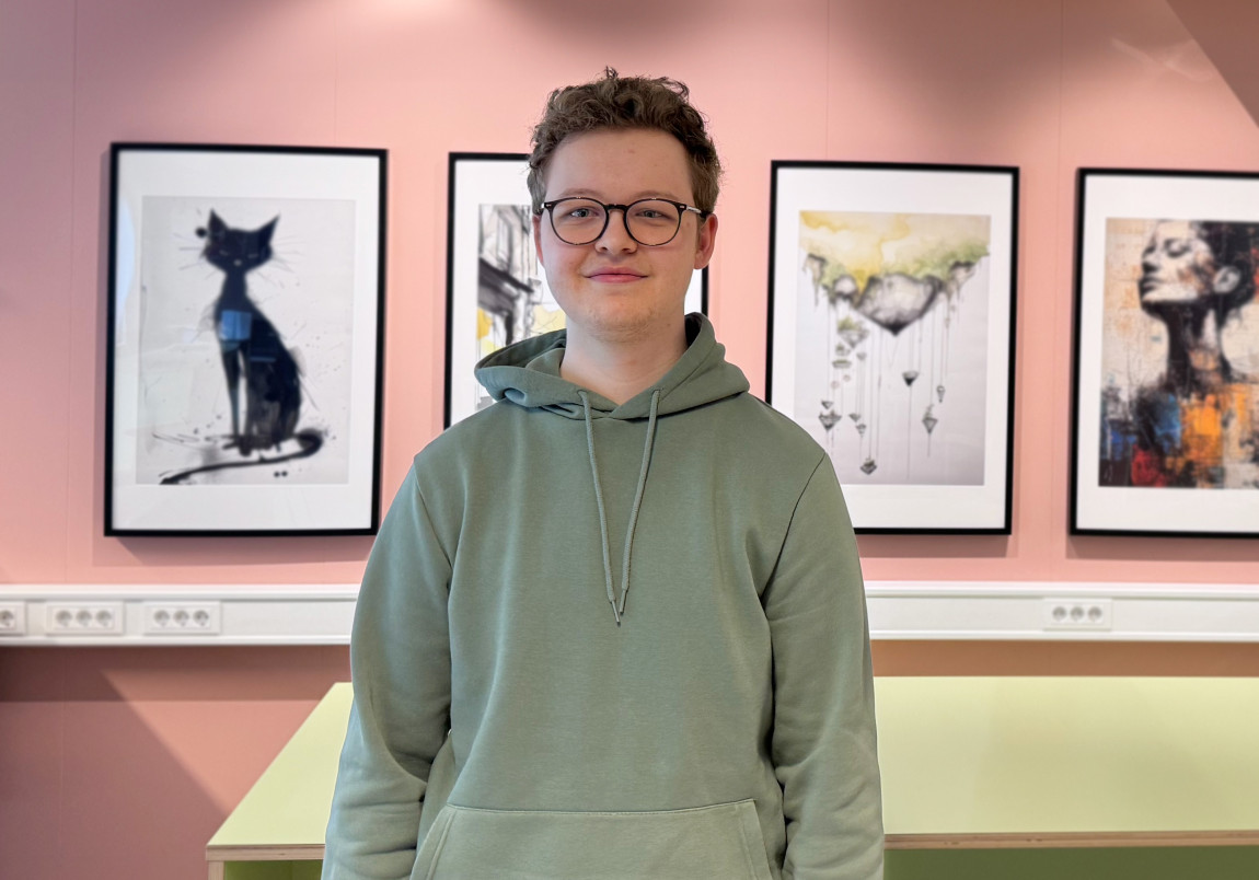 Fotografi av Oliver, IT-utvikler ved Norges miljø- og biovitenskapelige universiet (NMBU)
